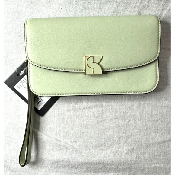 KATE SPADE DAKOTA OAK MOSS FLAP WRISTLET‎ KD173 $198 - Picture 1 of 6